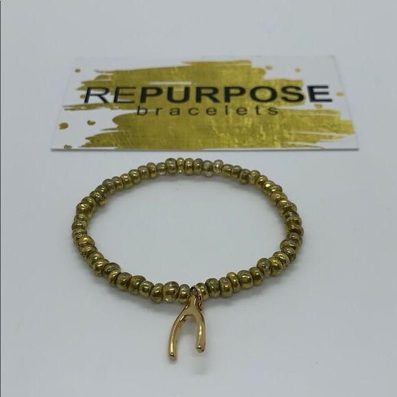 NWT Repurpose Bracelets Wishbone Bracelet - Picture 1 of 4